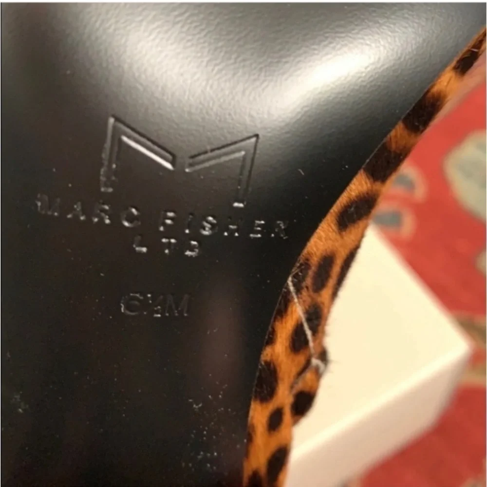 Marc Fisher Animal Print Ankle Booties